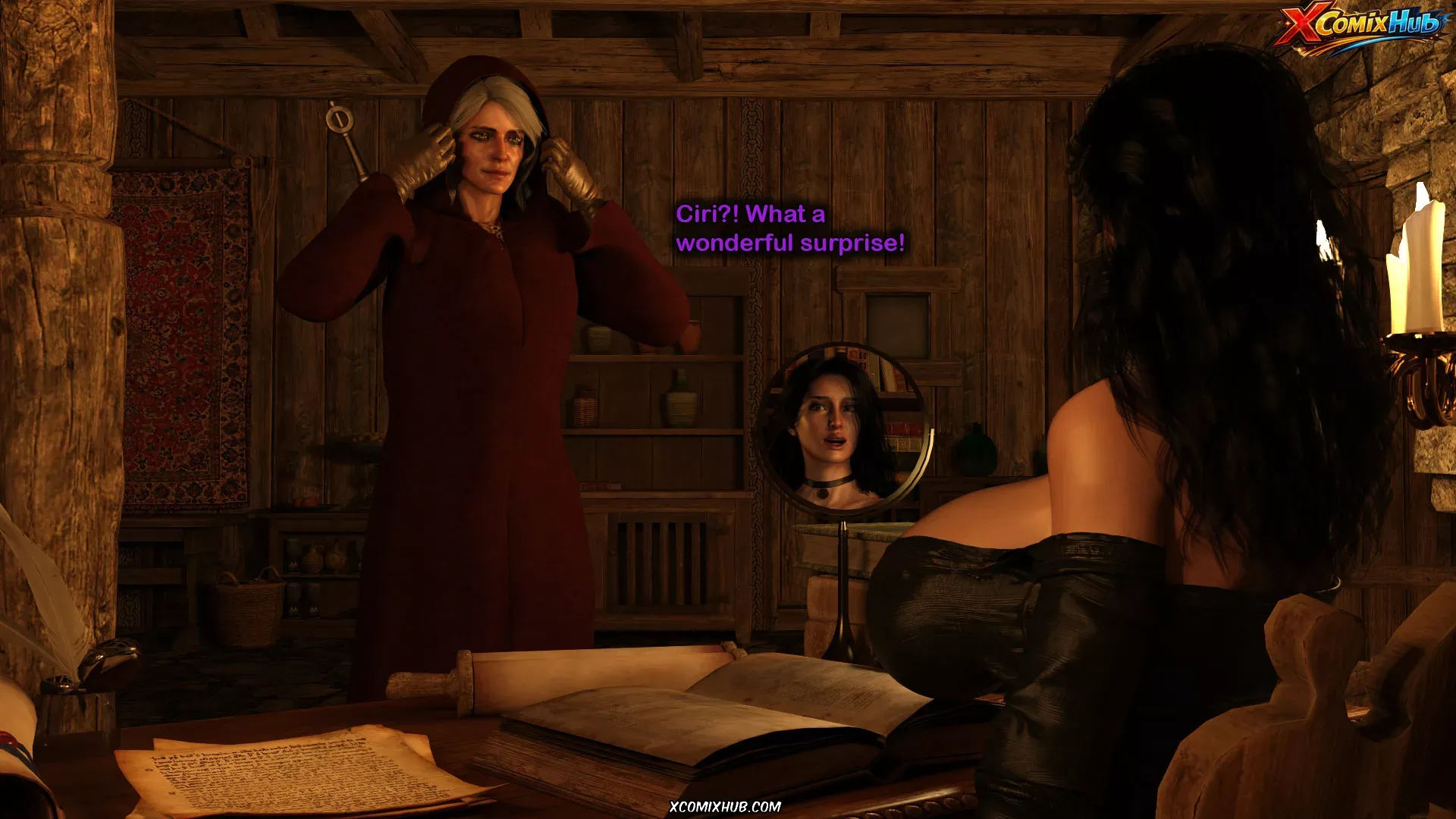 Yennefer's Ritual Serge3dx 294 Comic Page 294